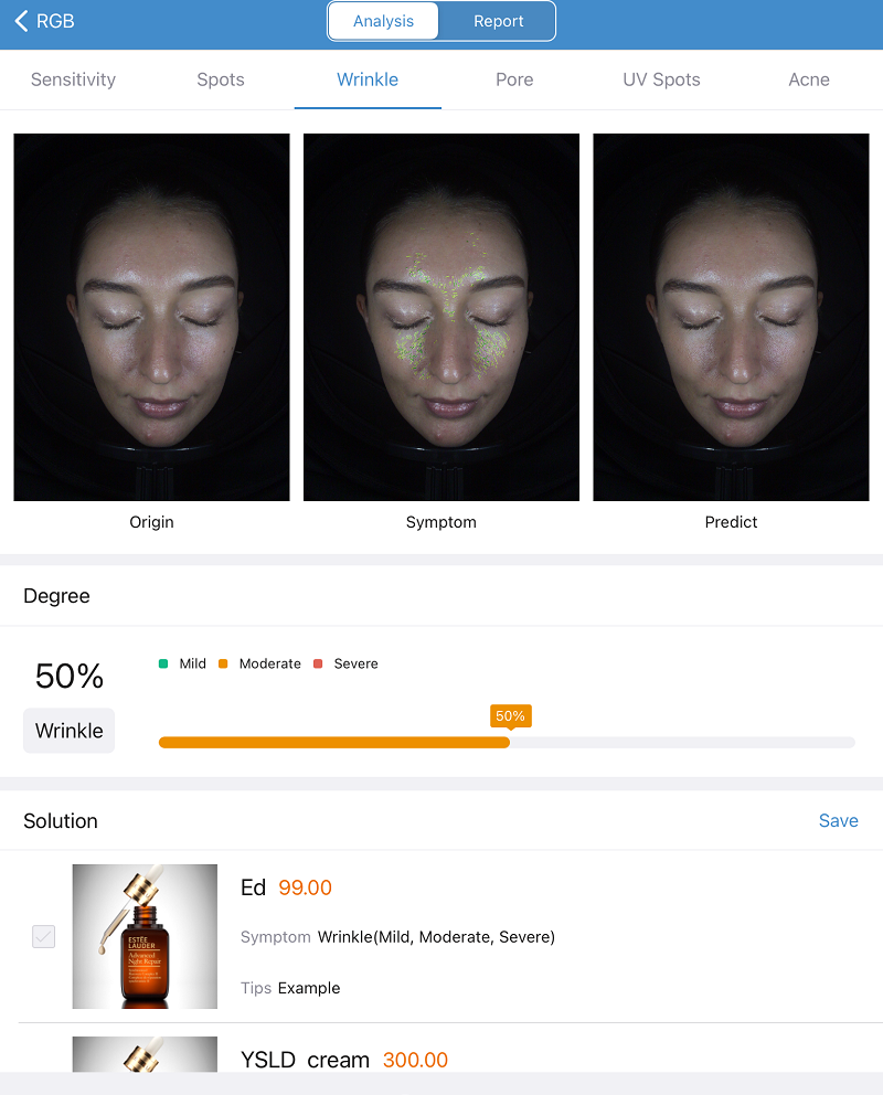 SCANX SKIN ANALYSIS